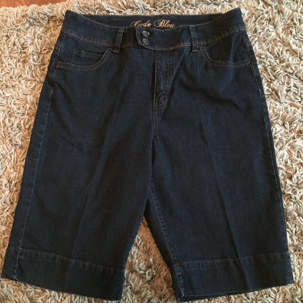 Code Bleu long denim bermudas, sz 10
